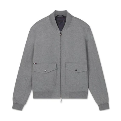 Tommy Hilfiger Snap Pocket Bomber Jacket Gray MW0MW32057
