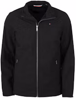 Order Tommy Hilfiger Solid Black Zip-Up Jacket with Stand Collar 155AP287-XH