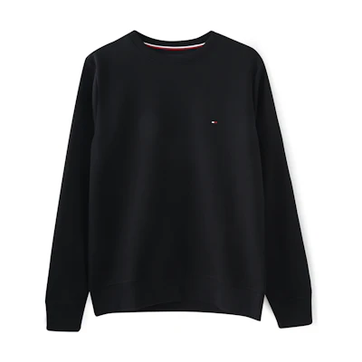 Tommy Hilfiger Solid Casual Slim Fit Crewneck Sweatshirt Asian Fit MW0MW16760