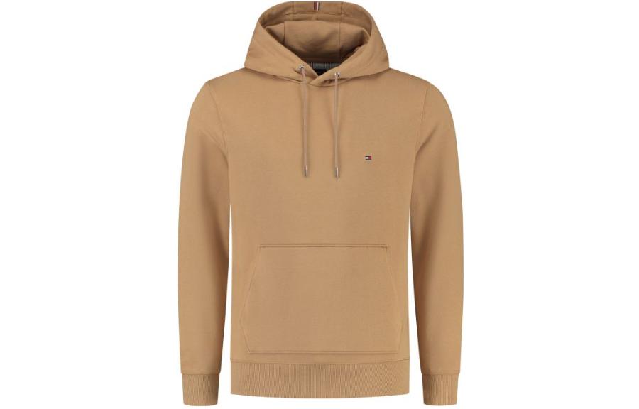 Tommy Hilfiger Solid Color Casual Hoodie Men’s Light Beige Long Sleeve MW0MW24352GW8