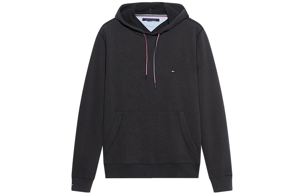 Tommy Hilfiger Solid Color Drawstring Hoodie Black 78J2402-600