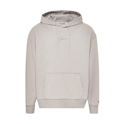 Tommy Hilfiger Solid Color Hoodie Light Grey DM0DM1579643648