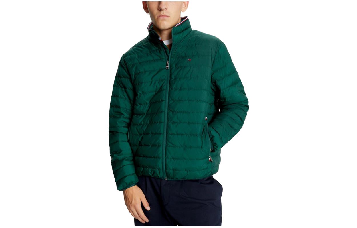 Tommy Hilfiger Solid Color Stand Collar Full-Zip Jacket 78J6192-MBP