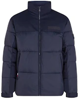 Tommy Hilfiger Solid Color Stand Collar Puffer Jacket Blue MW0MW32770-DW5 Tommy Hilfiger Solid Color Stand Collar Puffer Jacket Blue MW0MW32770-DW5