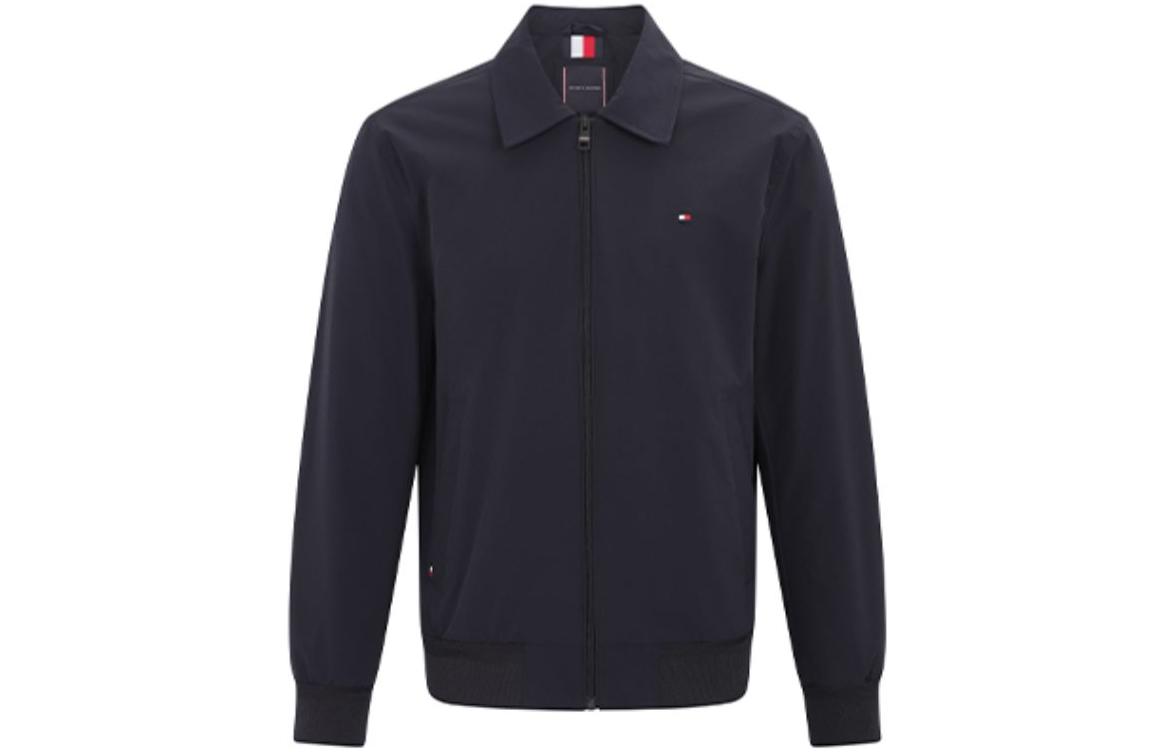 Tommy Hilfiger Solid Color Zip-Up Collared Jacket MW0MW21218-DW5