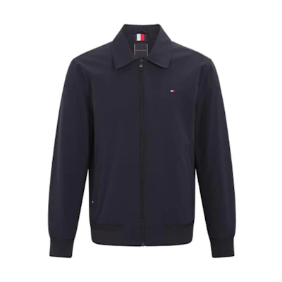 Tommy Hilfiger Solid Color Zip-Up Collared Jacket MW0MW21218-DW5