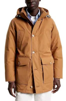 Tommy Hilfiger Solid Khaki Hooded Long Sleeve Jacket-Coat MW32779-GWJ Tommy Hilfiger Solid Khaki Hooded Long Sleeve Jacket-Coat MW32779-GWJ