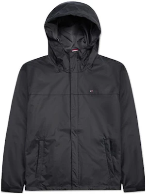 Tommy Hilfiger 刺繡防水黑色連帽風衣外套 男款 156AP010-BLACK Buy Tommy Hilfiger 刺繡防水黑色連帽風衣外套 男款 156AP010-BLACK