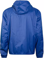 Shop Tommy Hilfiger Solid Logo Embroidered Windbreaker Jacket with Hood for Men 157AN076