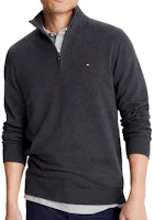 Tommy Hilfiger Solid Logo High-Neck Pullover Long-Sleeve Sweatshirt Dark Grey 78J9329-021 Tommy Hilfiger Solid Logo High-Neck Pullover Long-Sleeve Sweatshirt Dark Grey 78J9329-021