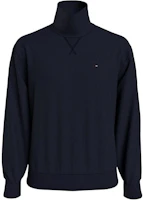 Tommy Hilfiger Solid Navy High-Neck Long-Sleeve Sweatshirt Men 78J3841-410 Tommy Hilfiger Solid Navy High-Neck Long-Sleeve Sweatshirt Men 78J3841-410