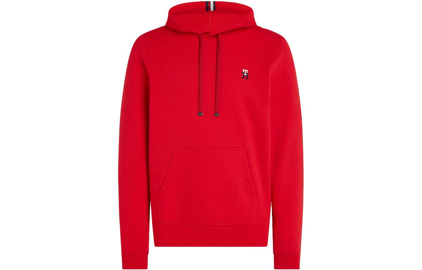 Tommy Hilfiger Solid Red Pullover Hoodie for Men MW0MW29283-XLG