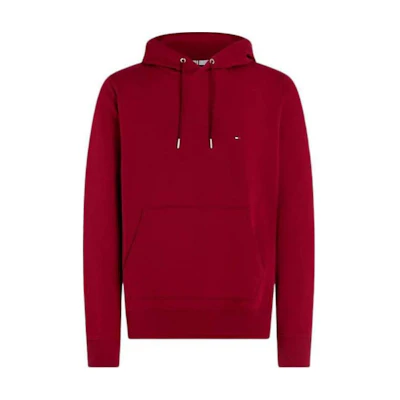 Tommy Hilfiger Solid Red Pullover Hoodie for Men THMW0MW24-352