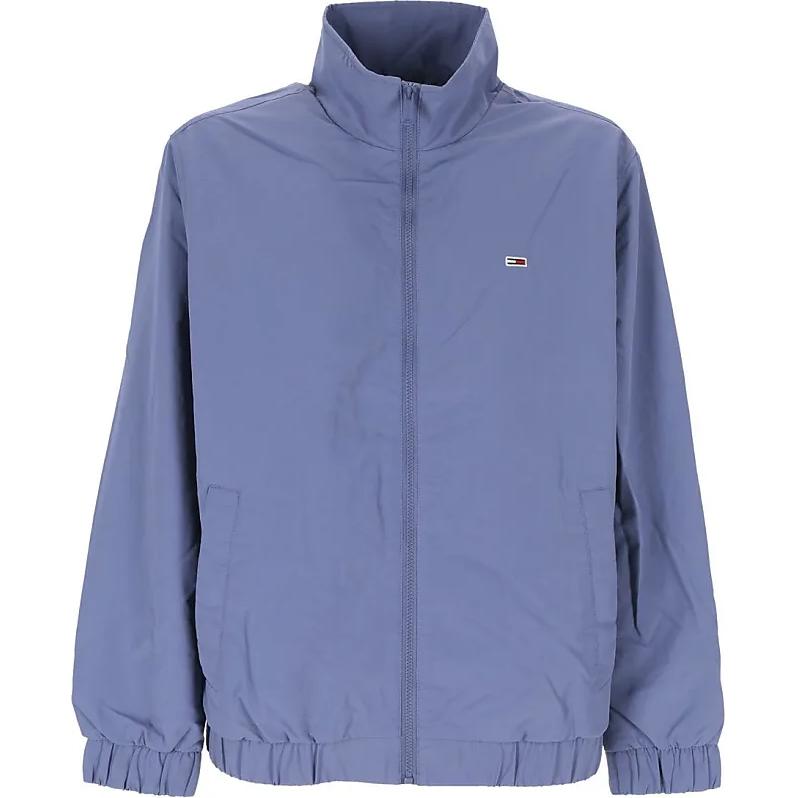 Tommy Hilfiger Solid Stand Collar Embroidered Zip Jacket Purple - DM0DM17982-C6C