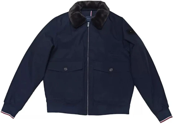 Tommy Hilfiger Jaket Zip Bergaris Biru 78J3737-410 Order Tommy Hilfiger Jaket Zip Bergaris Biru 78J3737-410