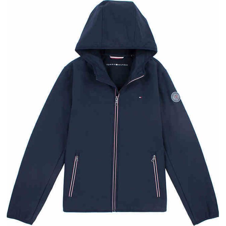 Tommy Hilfiger Solid Zip-Up Hoodie Jacket Men’s Spring Autumn 157AP294-MID