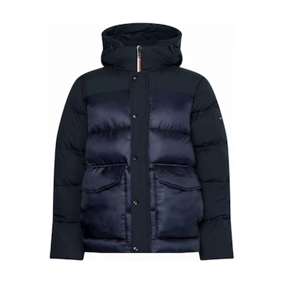 Tommy Hilfiger Solid Zip-Up Hoodie Jacket Navy Blue MW0MW28723-MW0MW28723-DW5