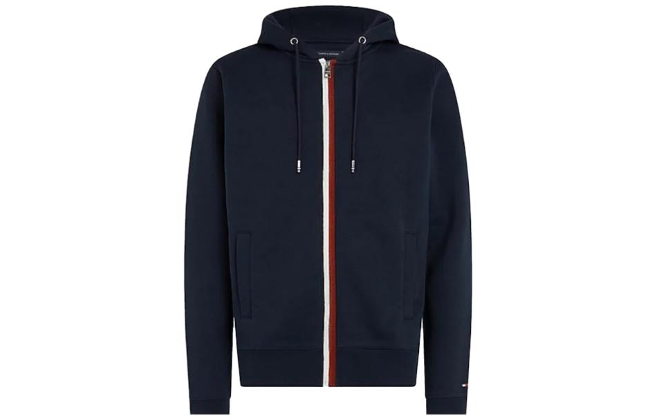 Tommy Hilfiger Solid Zip Hoodie Jacket Blue MW0MW31507-DW5
