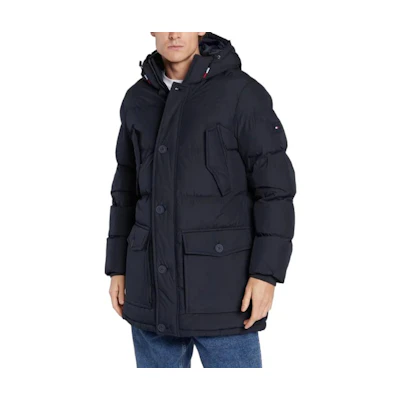 Tommy Hilfiger Solid Zip Hoodie Jacket Dark Blue MW0MW27687-DW5