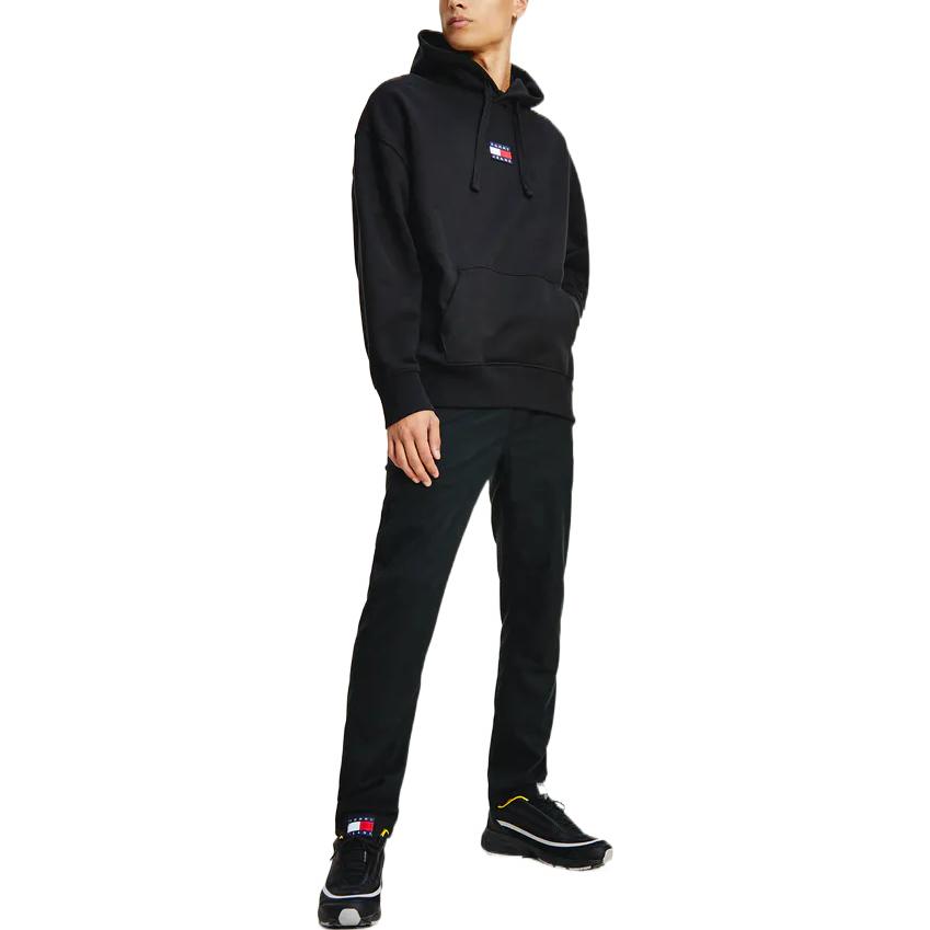 Lookbook 汤米·希尔费格 SS22徽标黑色卫衣 - 开学季特别版 DM0DM10904BDS