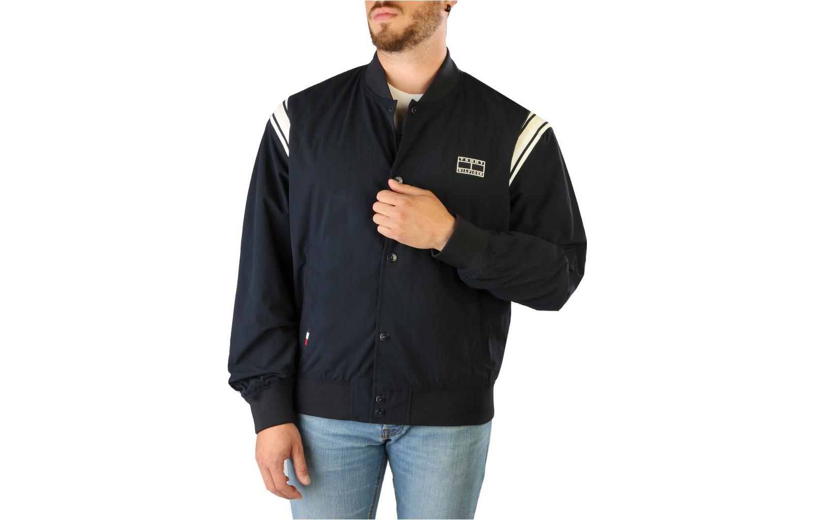 Tommy Hilfiger SS22 Colorblock Baseball Jacket Blue MW0MW26103DW5