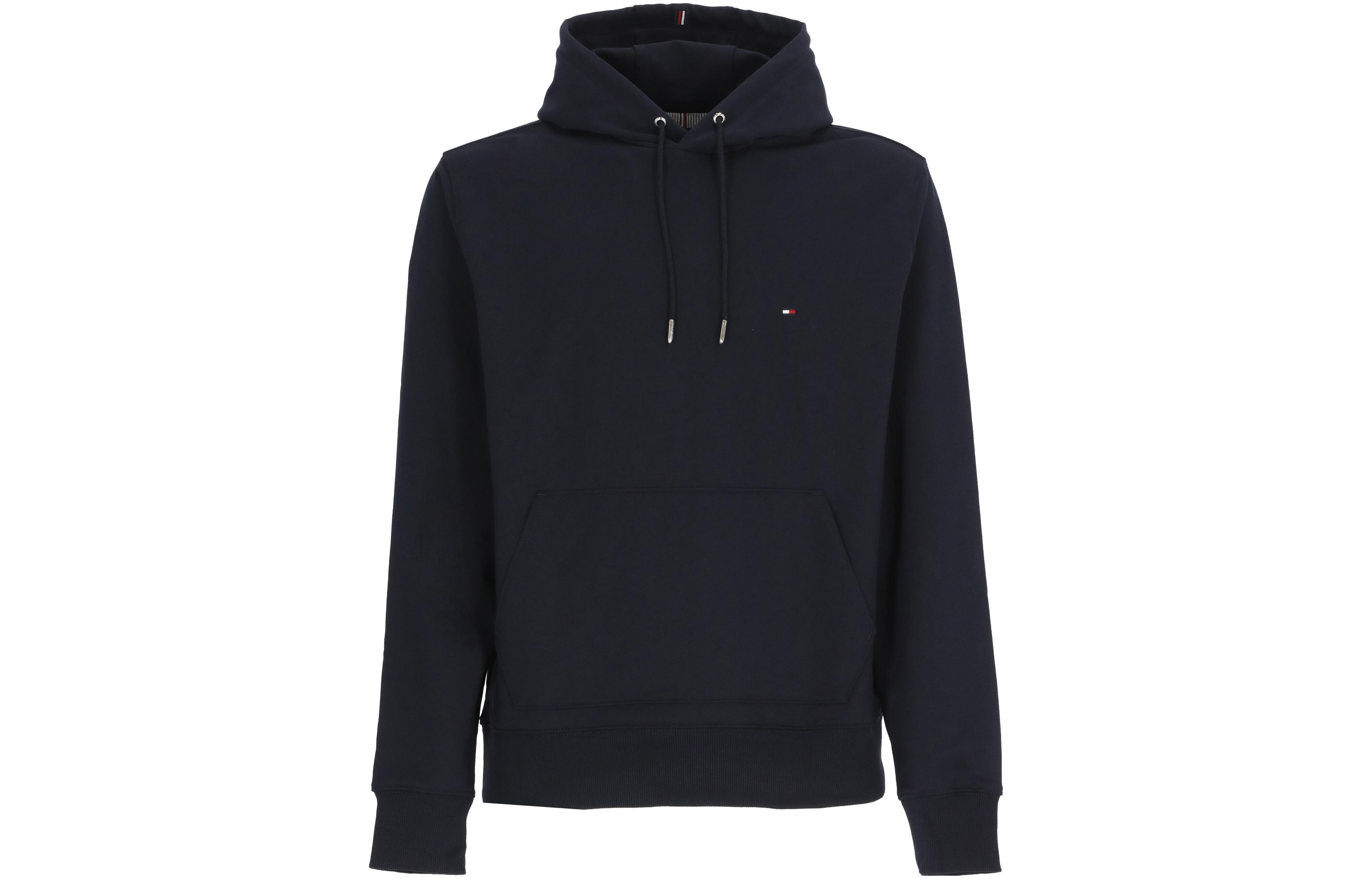 Tommy Hilfiger SS22 Solid Logo Embroidered Hoodie Blue MW0MW24352DW5