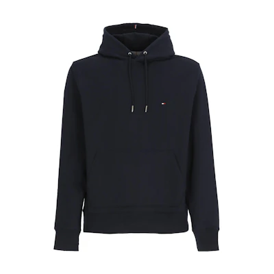 Tommy Hilfiger SS22 Solid Logo Embroidered Hoodie Blue MW0MW24352DW5