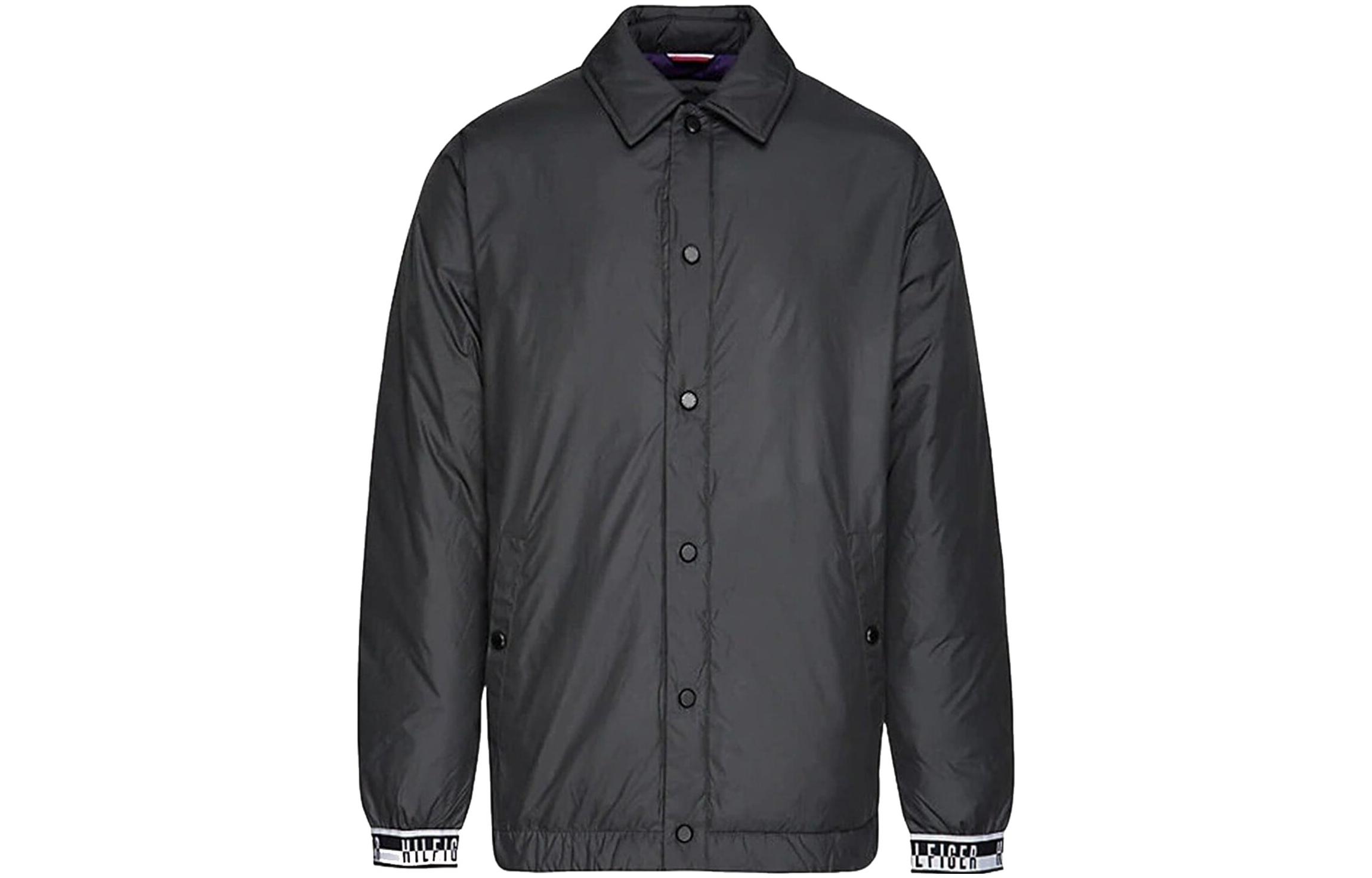 Tommy Hilfiger SS22 Stripe Cuff Down Jacket Single-Breasted Men’s Grey MW0MW08949083