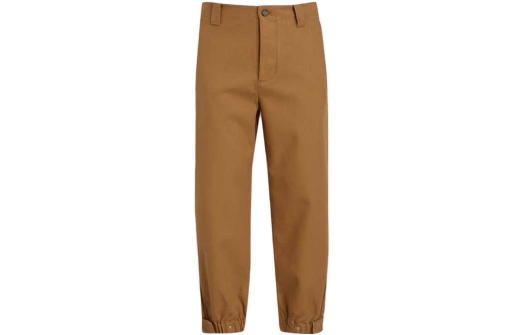 Tommy Hilfiger SS23  Solid Brown Button Fly Jogger Pants. MW0MW29876RBL