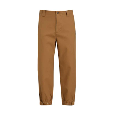 Tommy Hilfiger SS23 Solid Brown Button Fly Jogger Pants. MW0MW29876RBL