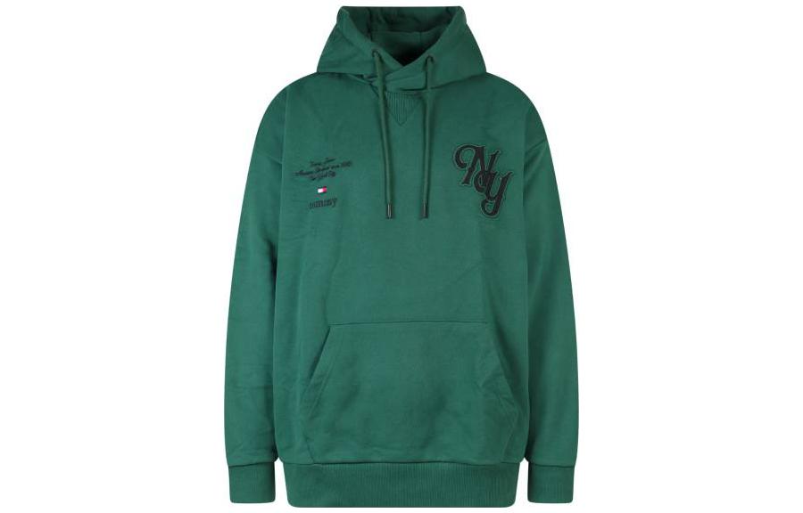Tommy Hilfiger SS23 Back Letter Embroidered Hoodie Unisex Green DM0DM15488-L4M