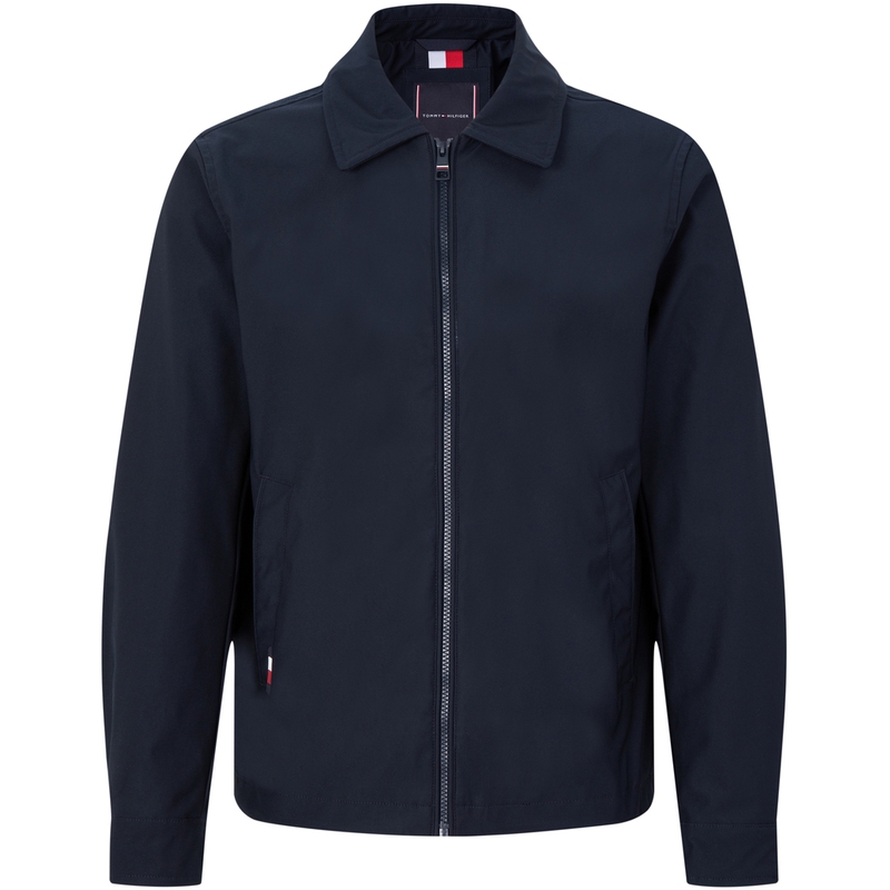 Tommy Hilfiger SS23 Casual Logo Patch Zip Jacket Navy Blue MW0MW29680DW5