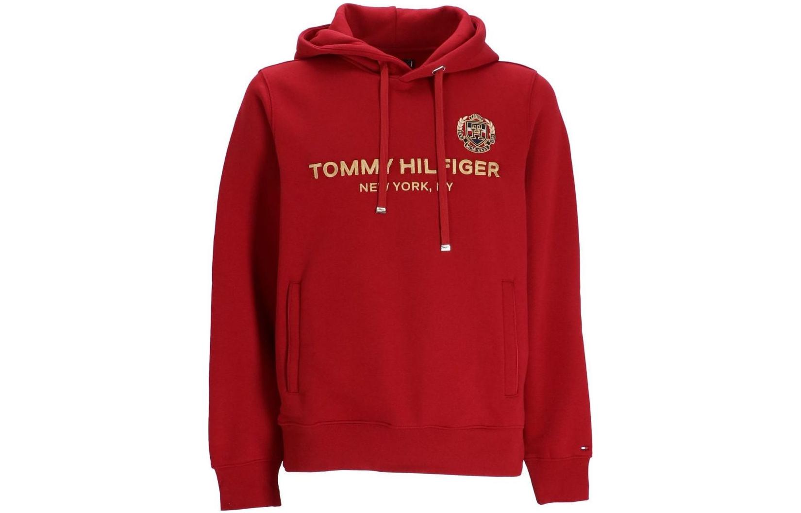 Tommy Hilfiger SS23 Christmas Classic Logo Hoodie Red FMW0MW29332-XIT
