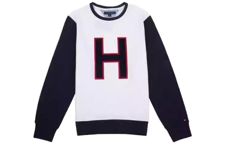 Tommy Hilfiger SS23 Colorblock Crewneck Fleece Sweatshirt Casual Long Sleeve C8878C5578