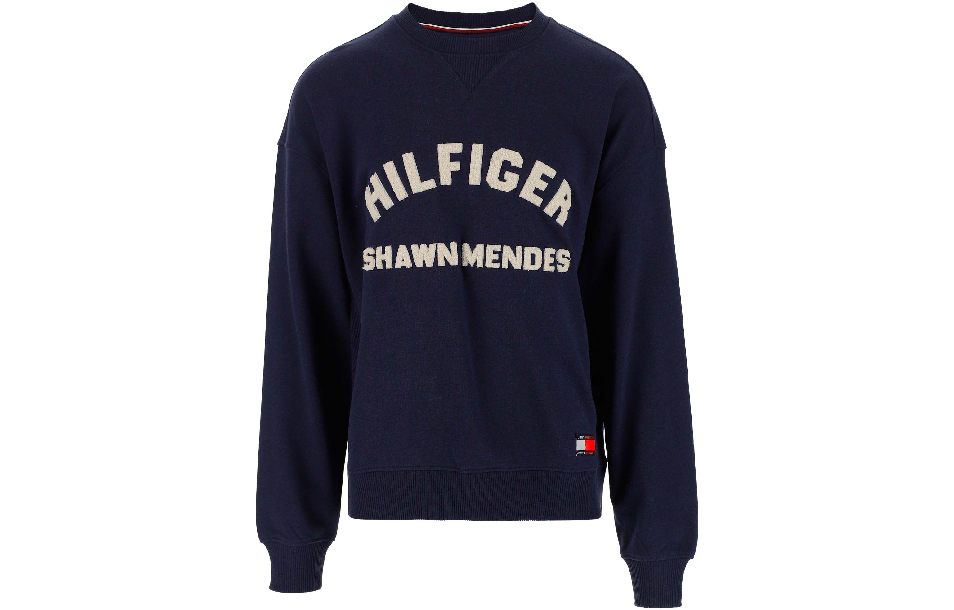 Tommy Hilfiger SS23 Letter Print Crewneck Sweatshirt Dark Blue MW0MW31625