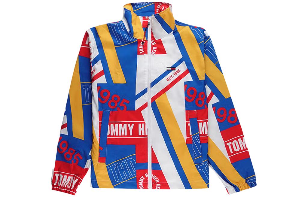 Tommy Hilfiger SS23 Letter Print Zip-Up Jacket Multicolor 78E1334-112