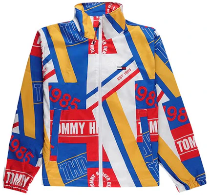 Tommy Hilfiger SS23 Jaket Zip Motif Huruf Multicolor 78E1334-112 Buy Tommy Hilfiger SS23 Jaket Zip Motif Huruf Multicolor 78E1334-112