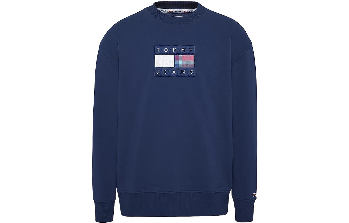 Tommy Hilfiger SS23 Logo Crewneck Sweatshirt Blue DM0DM15704C87