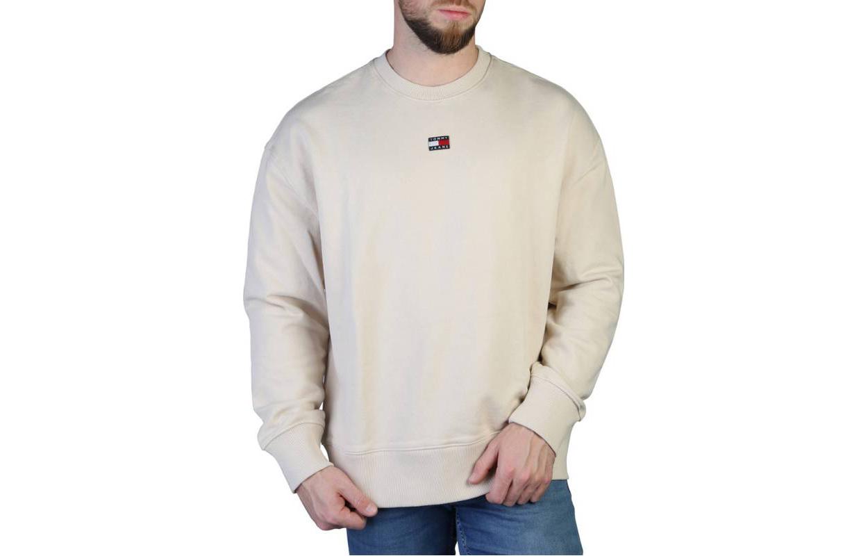 Tommy Hilfiger SS23 Logo Crewneck Sweatshirt Brown - Long Sleeve DM0DM16370-ACI