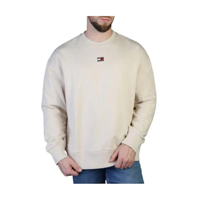 Tommy Hilfiger SS23 Logo Crewneck Sweatshirt Brown - Long Sleeve DM0DM16370-ACI