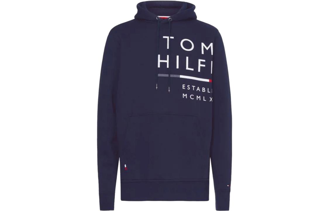 Tommy Hilfiger SS23 Logo Hoodie Navy Blue Long Sleeve MW0MW20119DW5
