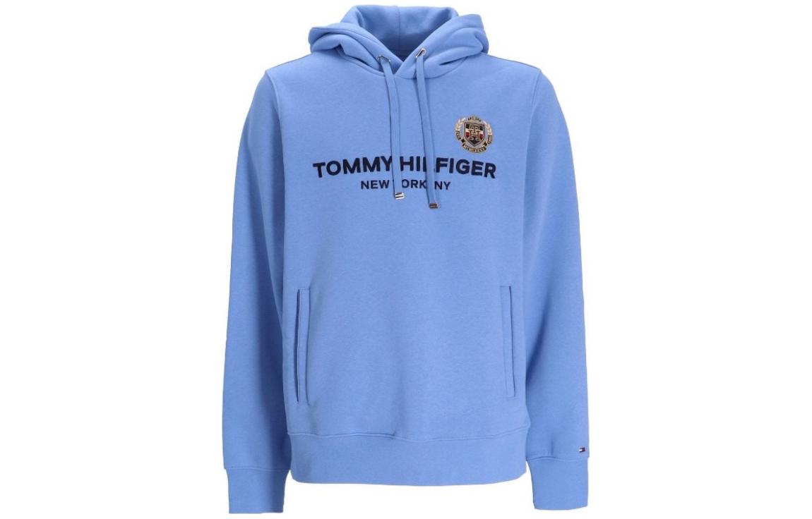 Tommy Hilfiger SS23 Logo Print Hoodie Blue Fashion MW0MW29332-C35