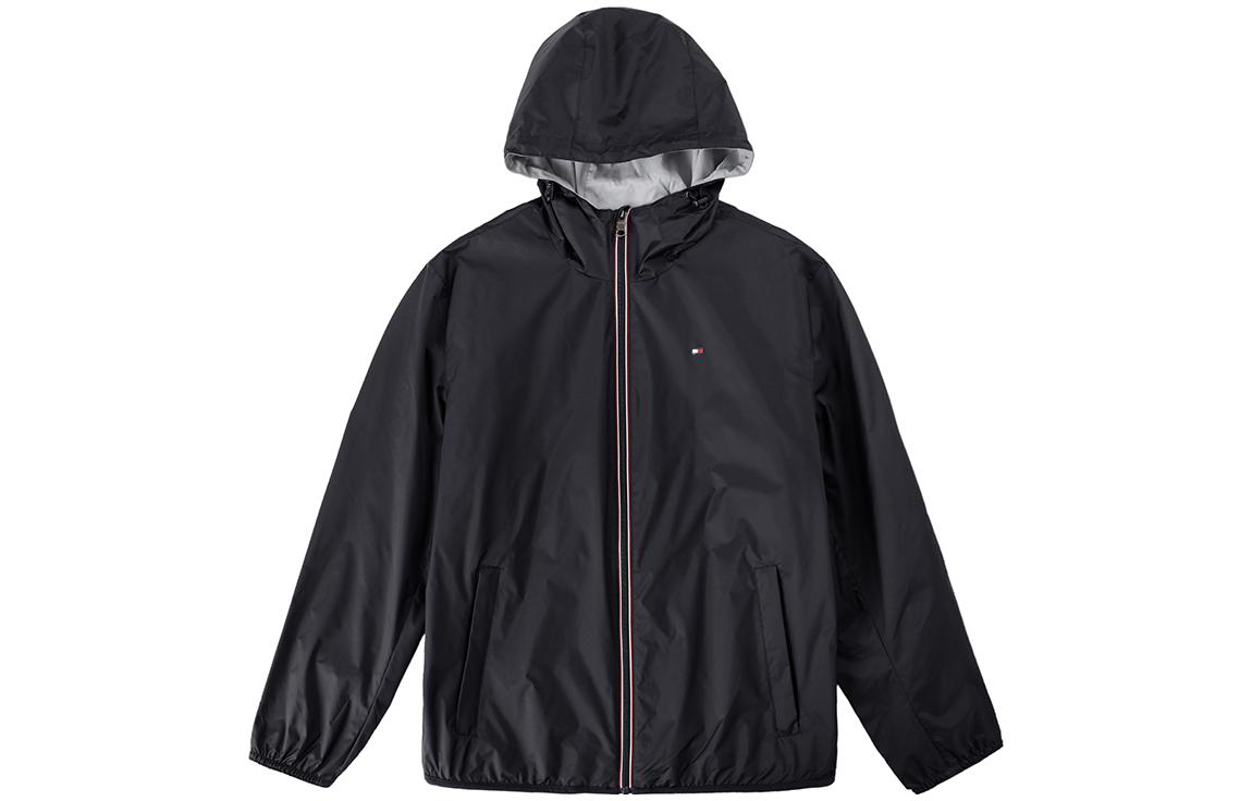 Tommy Hilfiger SS23 Logo Print Zip-Up Hooded Jacket TM-157AN076