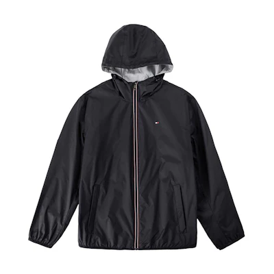 Tommy Hilfiger SS23 Logo Print Zip-Up Hooded Jacket TM-157AN076