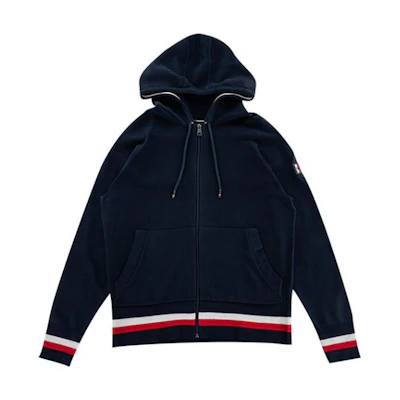 Tommy Hilfiger SS23 Logo Zip-Up Sweatshirt Navy Blue - MW0MW10862IW