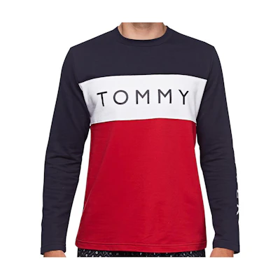 Tommy Hilfiger SS23 Red Crewneck Casual Long Sleeve Sweatshirt 09T3301-410