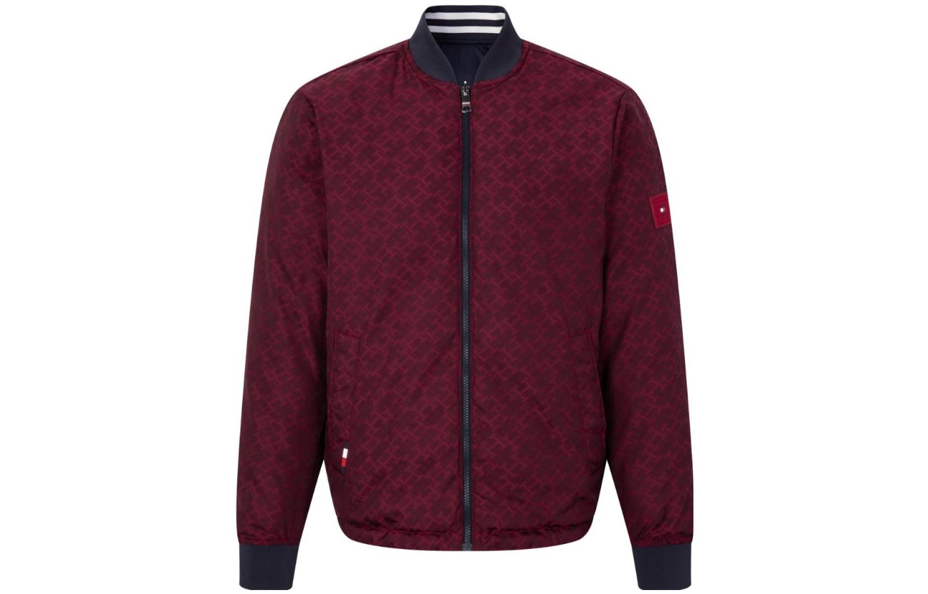 Tommy Hilfiger SS23 Reversible Full-Print Zip Baseball Jacket MW0MW27587-DW5