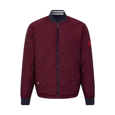 Tommy Hilfiger SS23 Reversible Full-Print Zip Baseball Jacket MW0MW27587-DW5