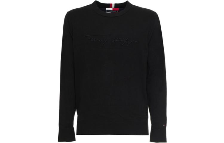 Tommy Hilfiger SS23 Solid Color Crewneck Logo Sweatshirt Navy MW0MW14421