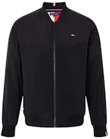 Tommy Hilfiger SS23 Solid Minimalist Flag Print Zip Jacket Black MW0MW31967 Tommy Hilfiger SS23 Solid Minimalist Flag Print Zip Jacket Black MW0MW31967